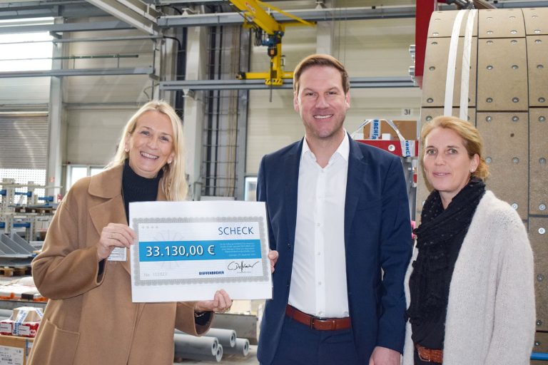33,130 Euros For The Courage Foundation For Chronically Ill Children Dieffenbacher Collected Donations During Its 150th-Anniversary Celebrations